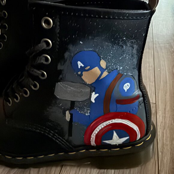 Custom Marvel Dr Martens boots main image 5